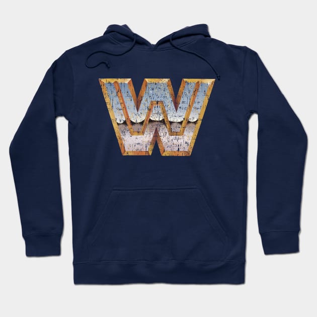 WF Retrowave Chrome 1985 Hoodie by vender